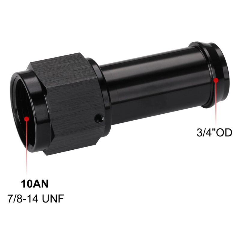Podavelle 10AN Female to 3/4 Barb Hose Fitting Adapter Straight