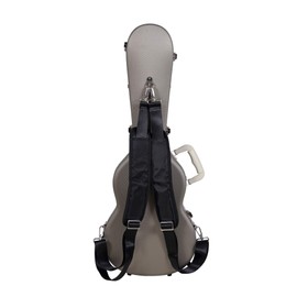 Crossrock Baritone Ukulele Case with Backpack Straps in Champagne (CRA800BUCH)