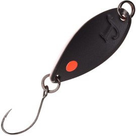 Trout Master Incy Spin Spoon for Trout Fishing, 1.8 g, Colour: Black/Orange