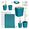 Clara Clark Bathroom Accessories Set - Teal Bathroom Set, 20PC