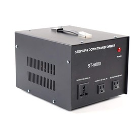 Voltage Transformer Converter, 5KW Step Up/Down 110V 220V Power Voltage Converter Transformer with US Outlet, Universal Outlet, Circuit Breaker