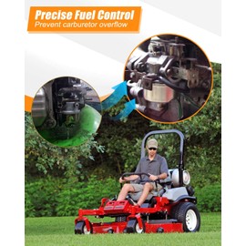 127-9292 V Twin Fuel Carburetor Solenoid with Spark Plugs Fit for Toro TimeCutter TimeCutter HD & Titan HD Exmark Quest & Radius Riding Mowers