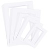 20PCS White Picture Mounts, 5 Sizes Mixed Photo Mounts, Picture
