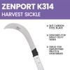 Zenport K314-2PK of Sickles, 60cm (23.5-inch) Long Curved Sickle, 2-Pack