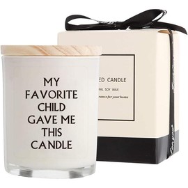 Gifts for Mom from Daughter Son - Best Gifts, Funny Birthday & Mothers Day & Thanksgiving & Christmas Gifts, Lavender Candles(5.8oz) - Color: White-Mom02