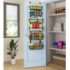 Mefirt 12 Inch Wide Narrow Over The Door Pantry Organizer,
