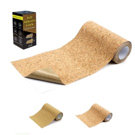 Enjoy Myself Self Adhesive Backed Cork Roll, Natural Cork Drawer Shelf Liner for Crafters, Corkboard Paper Sheets for Furnitures and DIY Projects (Coarse Pattern, 5.5x118 inch)