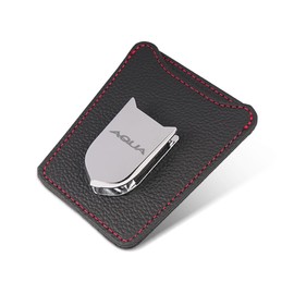 Aqua Spectacles Holder for Cars, X Z G GR, Suitable for All Grades, Sunglasses Holder, Car Ticket, Card Holder, Leather, Sunglasses Clip, Car Storage, Eyeglass Holder, Easy Installation,