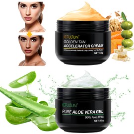 Aloe Vera Gel - Natural Aloe Vera Gel, Aloe Mask, Intensive Tanning Gel, Tanning Accelerator - After Sunbathing, for the Face, Deep Moisture from Sunburn, Acne Care
