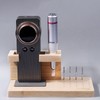 Wooden Nail Drill Stand Organizer with 81 Holes Drill Bits
