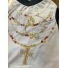 Pet Fashion Sparkly Jewel Embellished Necklace T-Shirt for Dog Cat