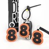 Fuerxy Lucky Numbers 0-9 Bag Charms, PU Keychain Accessories for