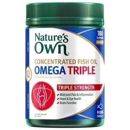 Nature's Own Natures Own Concentrated Fish Oil Omega Triple 180 Capsules