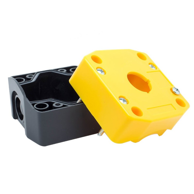 Alpinetech B1LMB Red 22mm 1NC Push Button Self Locking Emergency