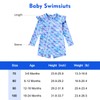 Idgreatim 6-12 Month Toddler Girl Bathing Suits Mermaid Rash Guard