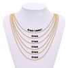 Fiusem 2.5mm Gold Plated Stainless Steel Rope Chain - 18K