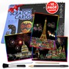10 PCS Cityscape Scratch Art Book for Teen & Adults: