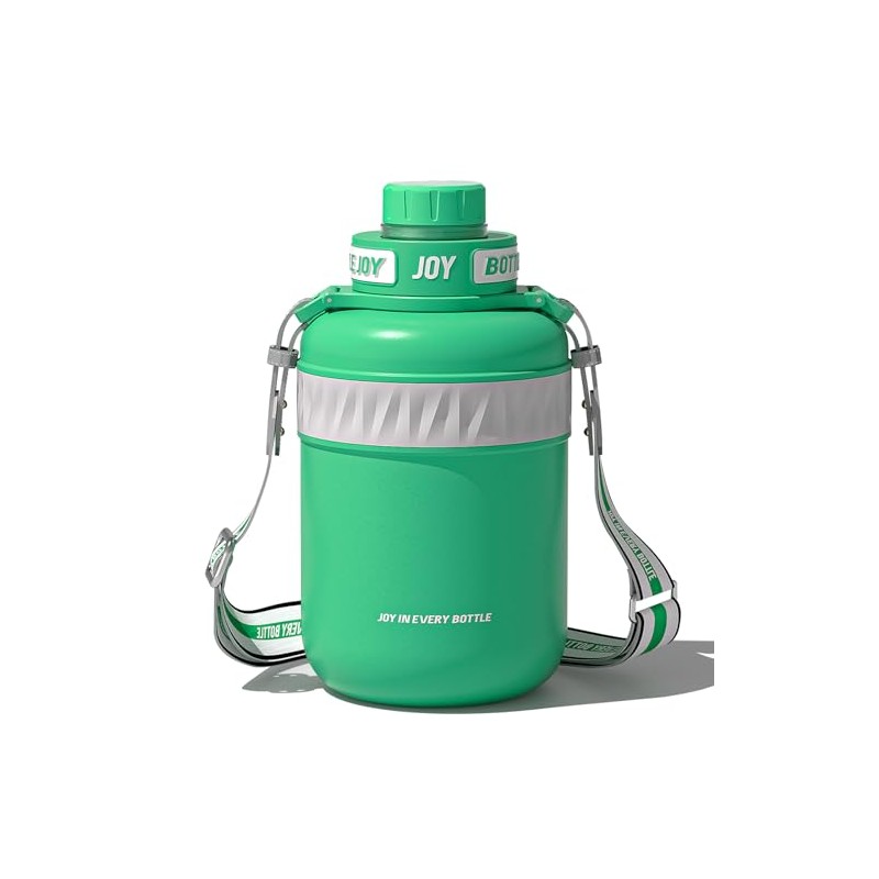 BOTTLE JOY Stainless-Steel Water Bottle: Leakproof Lid, Perfect Sip, Double