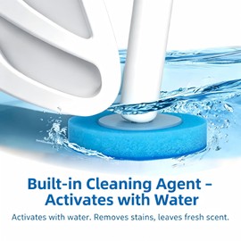 Disposable Toilet Brush – Hygienic Contact-Free, White