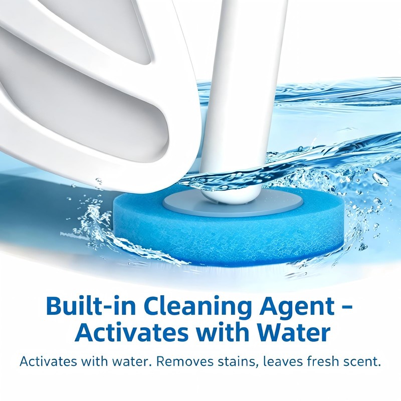 Disposable Toilet Brush – Hygienic Contact-Free, White