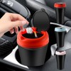 Uposao Car Bin with Lid, Universal Cup Holder, Waste Bin