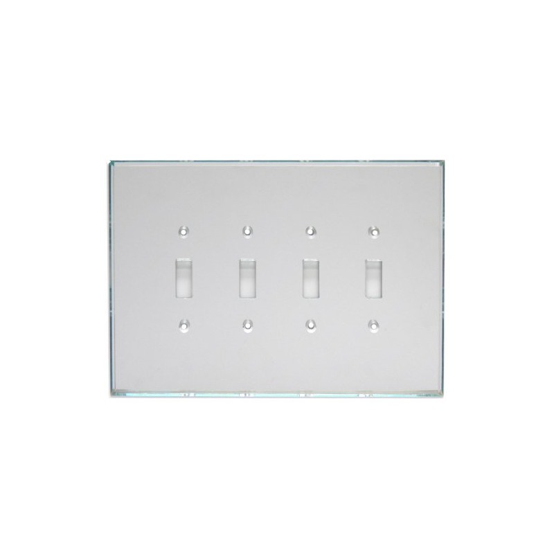GlassAlike® Quad Toggle/Switch | Premium 3/16" Thick Acrylic Mirror Wall