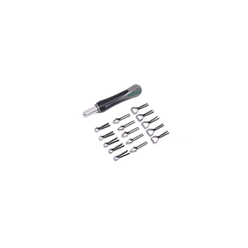 Barnwell X-Acto Router Handle with 15 Spare Bits Set Kit