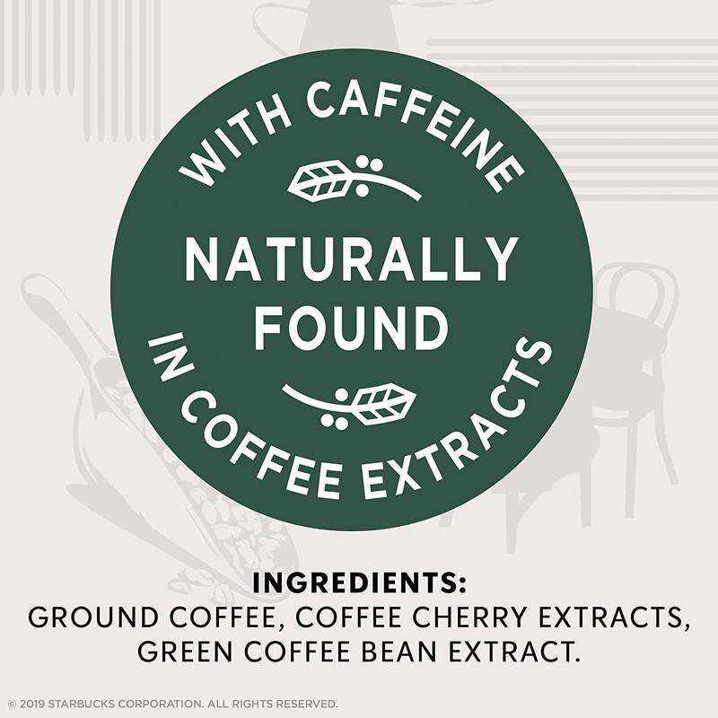 Starbucks Blonde Roast K-Cup Coffee Pods with 2X Caffeine —