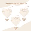 COOROBIN Baby Bandana Drool Bibs 6-Pack 100% Cotton Baby Bibs