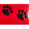 SKS Distribution® 1 Pair BLACK CUTE DOG/PUPPY 3D PAW PRINT