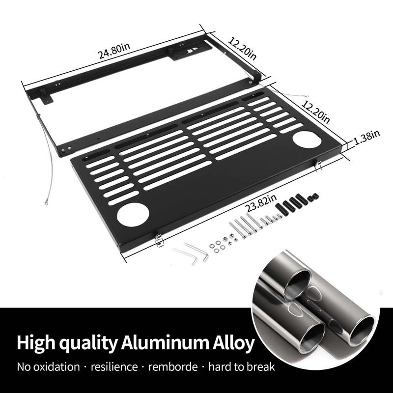 Hoolcar Tailgate Table Rear Door Foldable Table Cargo Shelf Storage