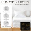 Bluemoon Homes 100% Egyptian Cotton Sheets Stripe Queen Size -