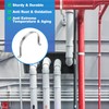 PATIKIL 160mm Rigid Pipe Strap, 5 Pcs 304 Stainless Steel