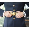 25 Gold Plated Silver Plated Buttons with Engraved Crown -