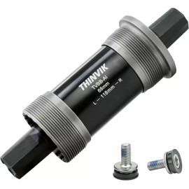 Thinvik 사각 테이퍼 하단 브래킷 - 시마노 BB-UN26/BB-300/BB-100/BB-101과 호환되는 68mm 영어 BSA x 107 [68*118mm] Thinvik Square Taper Bottom Bracket - Compatible with Shimano BB-UN26/BB-300/BB-100/BB-101, 68mm English BSA x 107 [68*118mm]