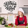Kitchen Wall Sticker My Kitchen My Rules – Elegant Vinyl