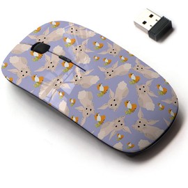 2.4G Wireless Mouse with Cute Pattern Design for All Laptops and Desktops with Nano Receiver - Cute Bunny Funny Fox