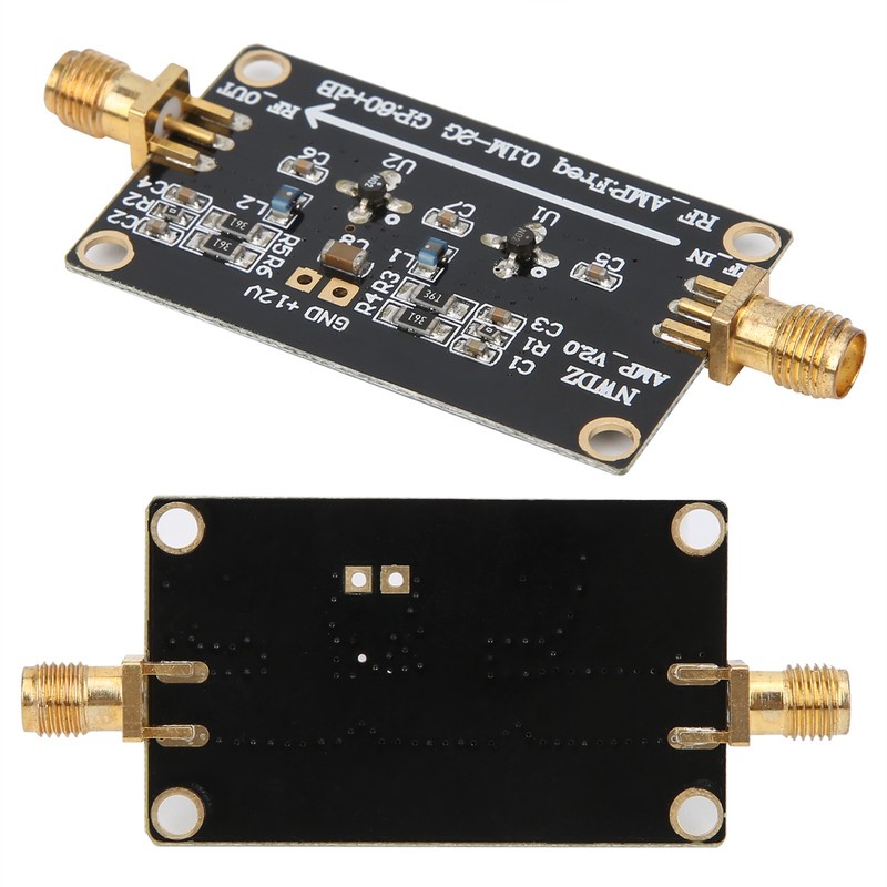 LNA 0.1M‑2G RF Wideband Amplifier 60dB High Gain Low Noise
