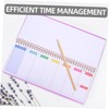 TEHAUX Weekly Planner Notepad Tear-Off Sheets Purple Daily Scheduler for
