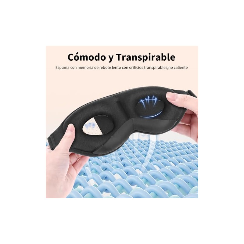 Bauihr Antifaz 3D de Esponja para Dormir, Memoria de Rebote