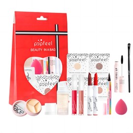 14 PCS All-in-One Makeup Kit With Gift Box, Make up Set for Beginners, Professional Cosmetic Full Set, Multi-purpose Essential Starter Bundle, Portable Travel Cosmetic Starter Kit, for Girls/Women