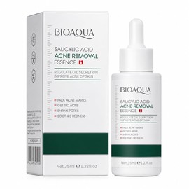 BIOAQUA Sérum Facial con Ácido Salicílico, 35 ml, para Acné, Poros y Piel Grasa