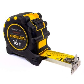 Komelon 7116; 16' x 1" Magnetic MagGrip Pro Tape Measure, Yellow/Black, 16ft - Blade