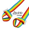 2'' Wide Roller Skate Leash Transport Sling Rainbow-Coloured Roller Adjustable