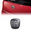 Fiat Grande Punto Logo 3D Sticker Rear Black 71x65mm 14186E