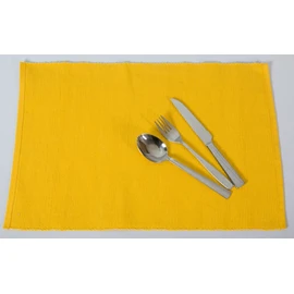 Elegant Cotton Place Mats for 4 or 6 People in Different Colours) XXL Place Mat Approx. 48 x 33 cm Large and Washable Modern Designer Cotton Table Mats or Table Mats as a Great Place Mat for Your