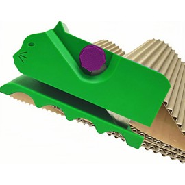 Paperboard Cutter Make Cat Scratchers Tool, 3D Printed Cardboard Cutting Tool, Handheld Cardboard Cutting Machine, DIY Cat Scratcher Project Essential (Green)