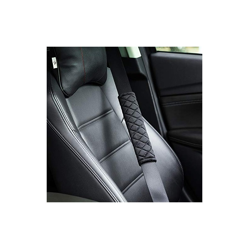 Tatuo 4 Pack Extra Long Seat Belt Covers for Comfort
