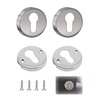 OHYER Set of 2 Key Escutcheon Keyhole Cover Rosette Stainless