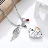 Norya Cremation Urn Necklace Comes With Angel Wing And 12